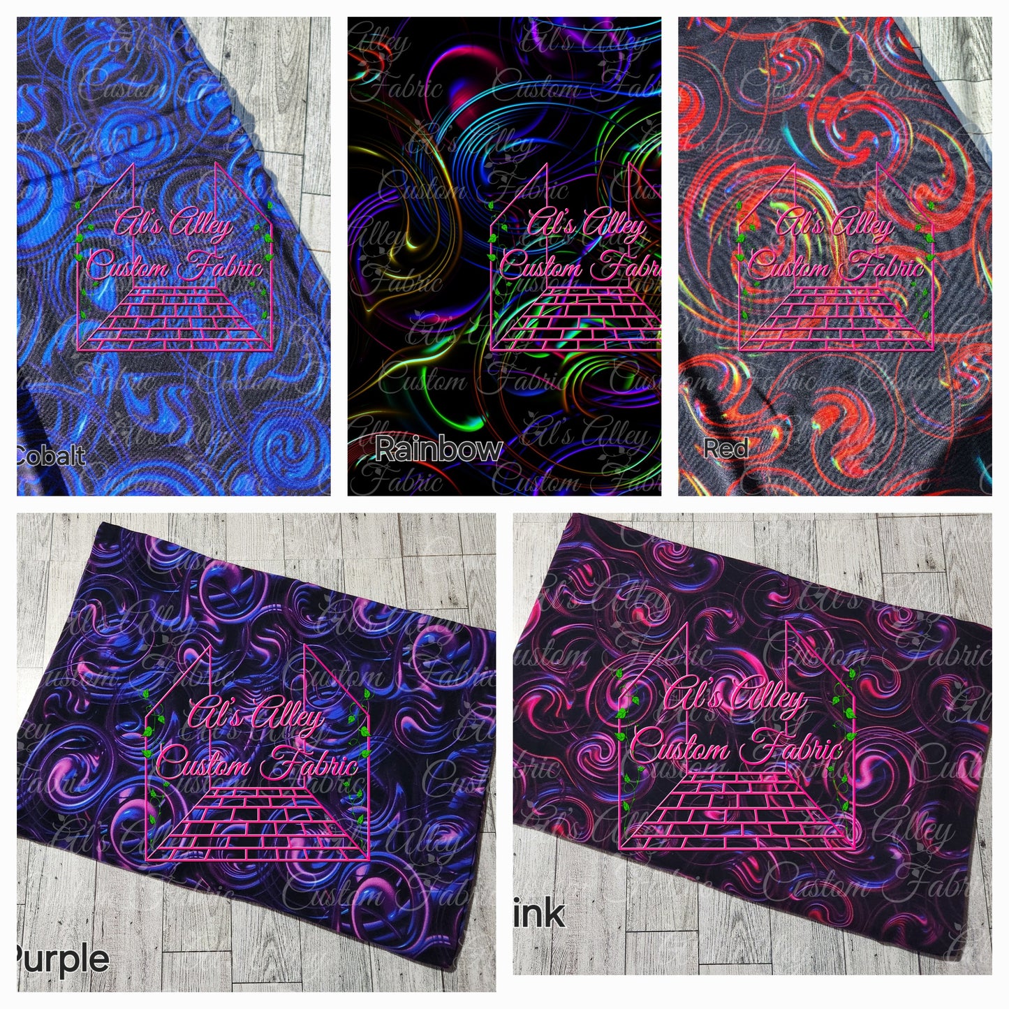 Acid Trip Swirls Cobalt - Digital Download