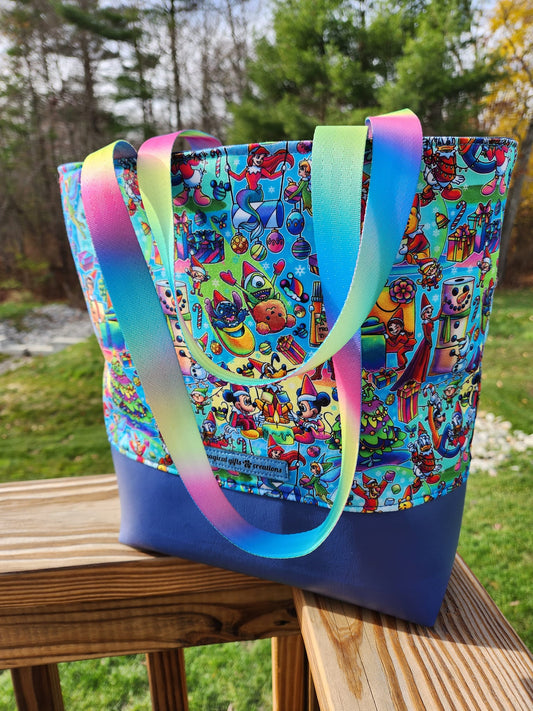 Tossed Christmas Character Tote