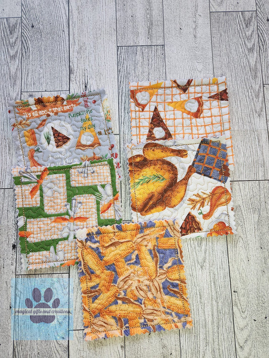 Thanksgiving Coasters Set of 5