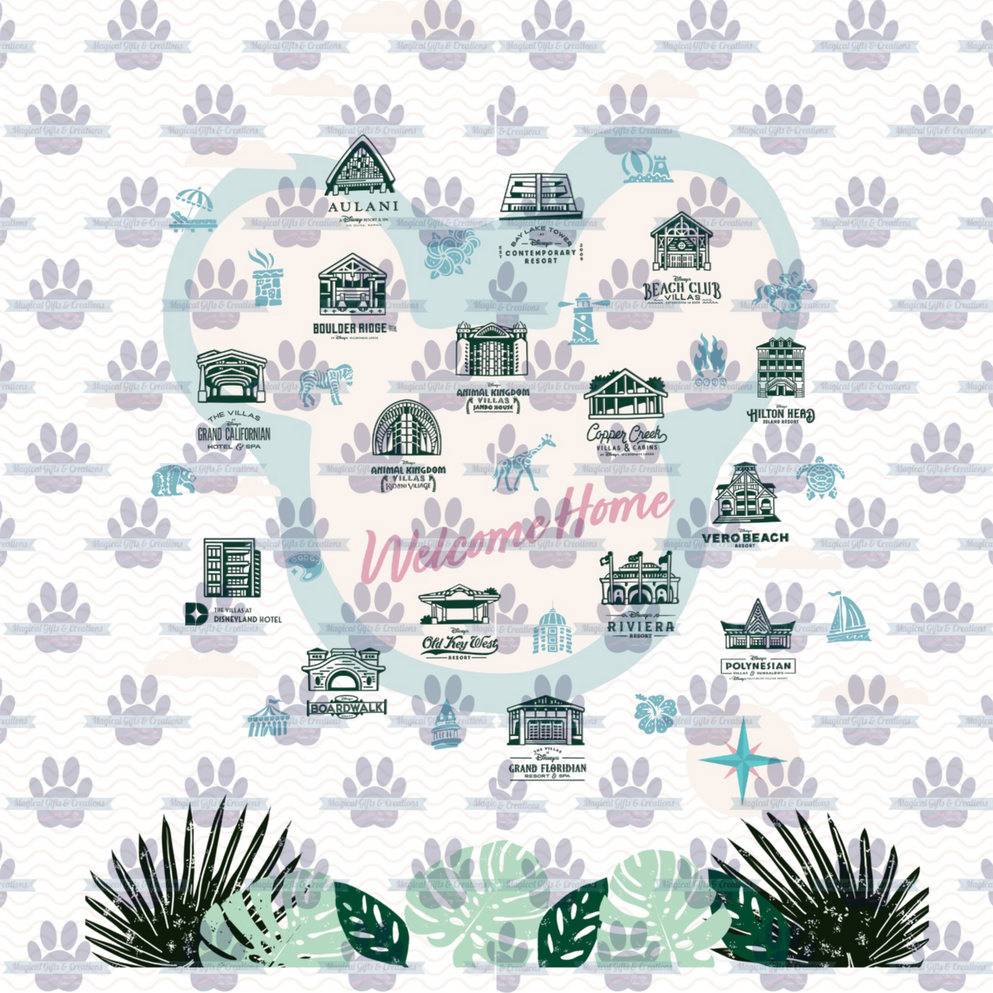 DVC Tropical Head Transparent PNG - Digital Download