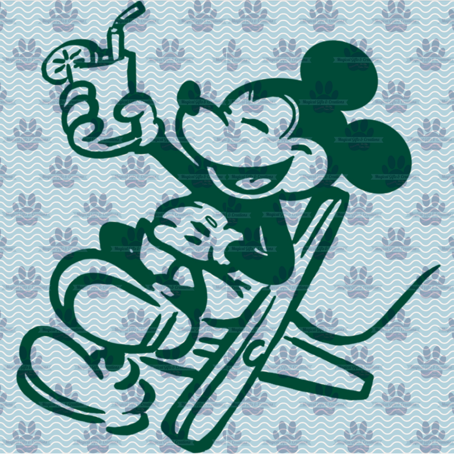 DVC Tropical Mouse Background PNG - Digital Download
