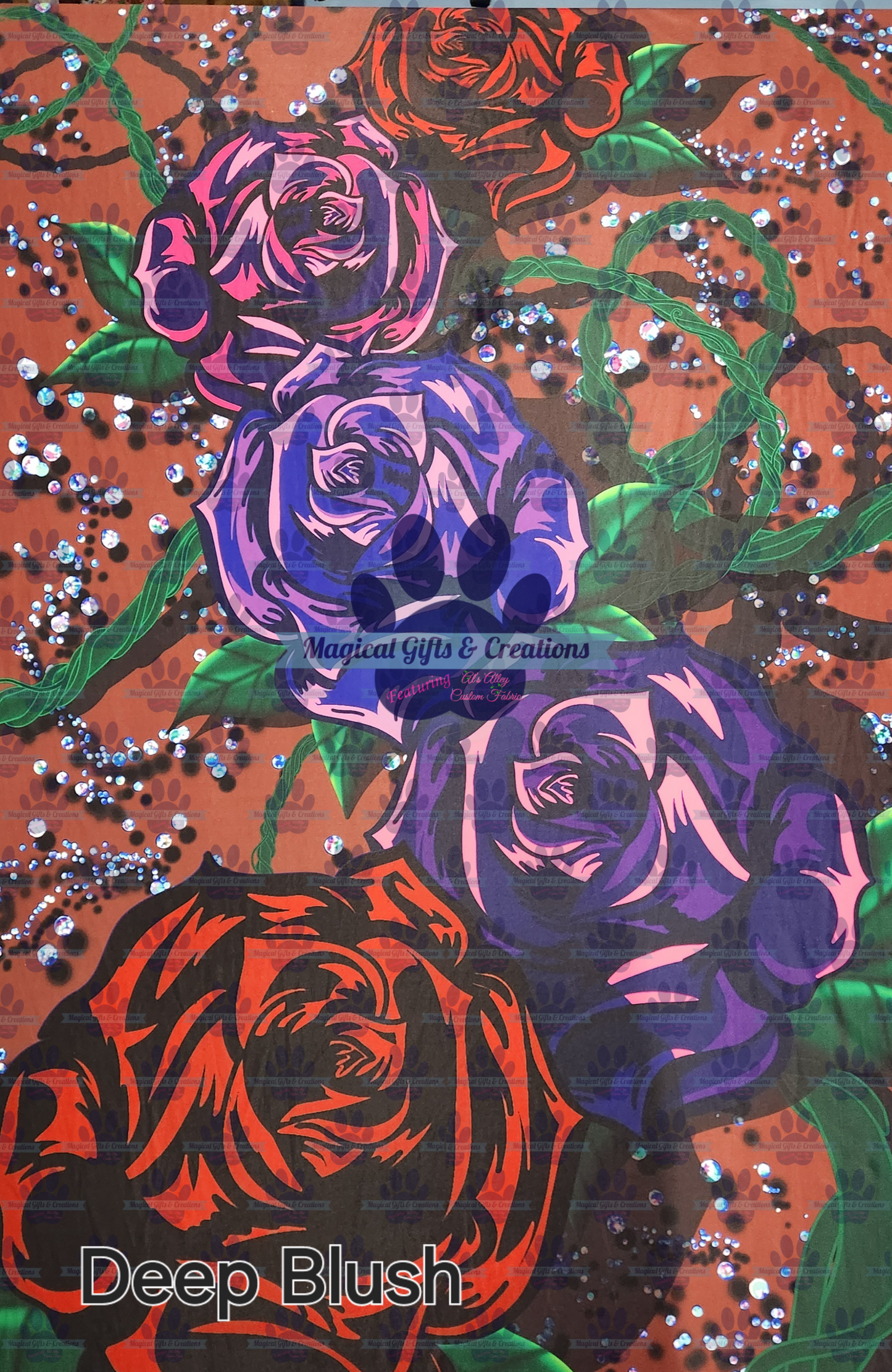 PREORDER Blinged Roses Maxi Panel