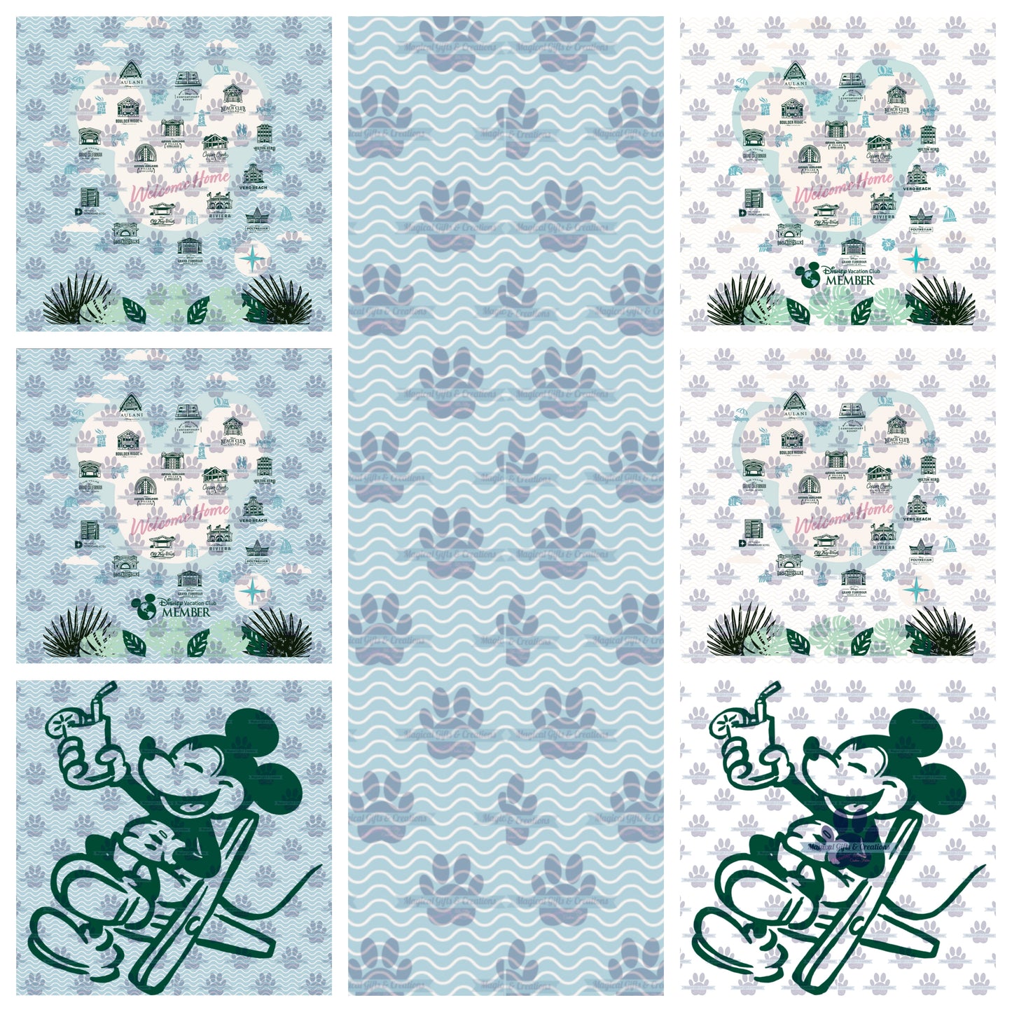 DVC Tropical Collection PNG - Digital Download