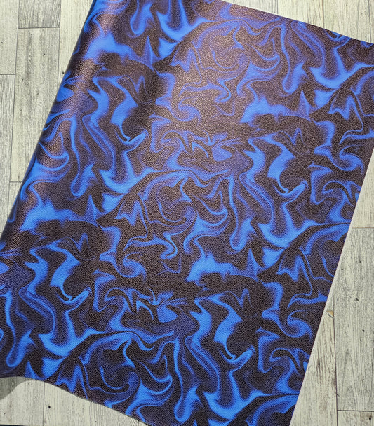 RETAIL Vinyl Pebbled Liquid Satin Cobalt