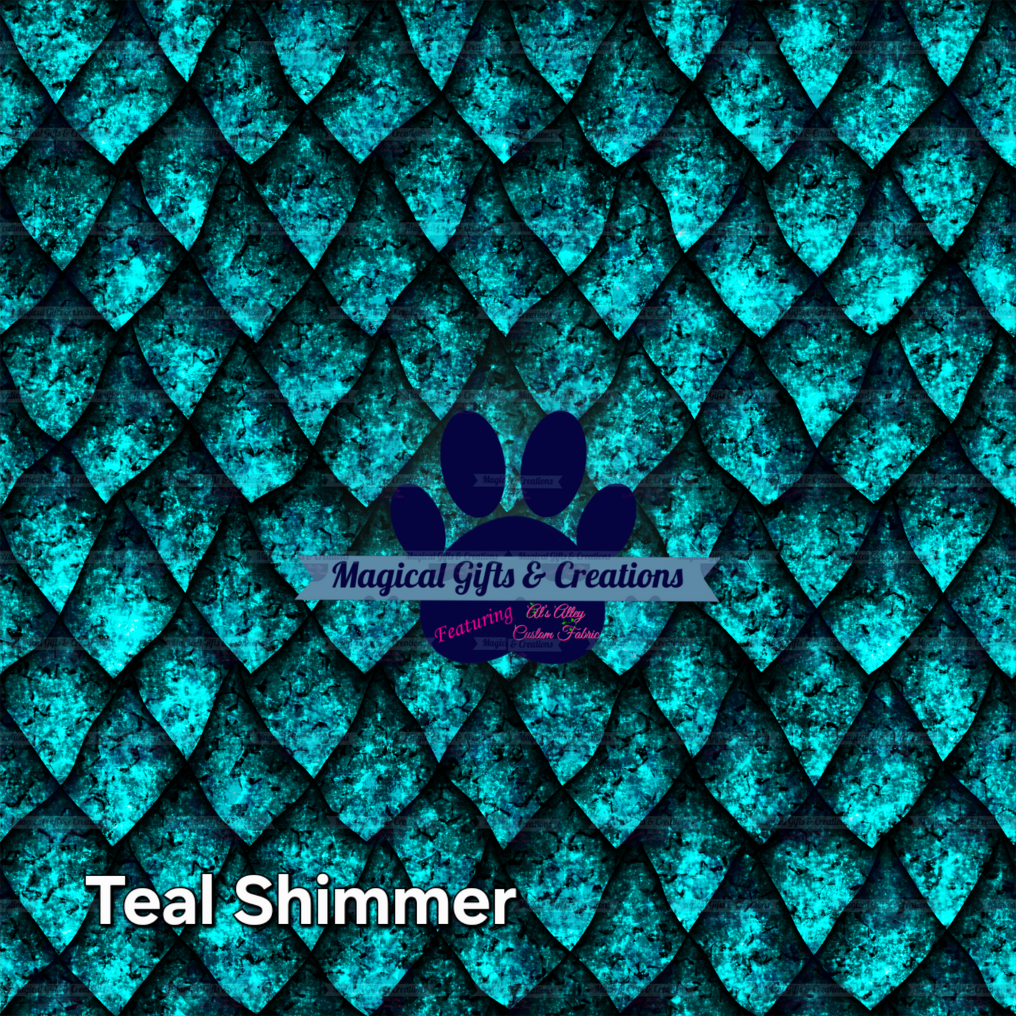 Dragon Scales Teal - Digital Download