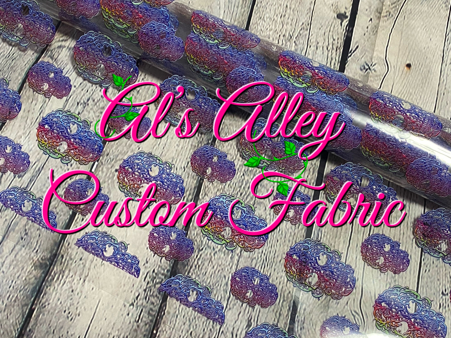 PREORDER Large Scale Lace Skulls Clear Vinyl