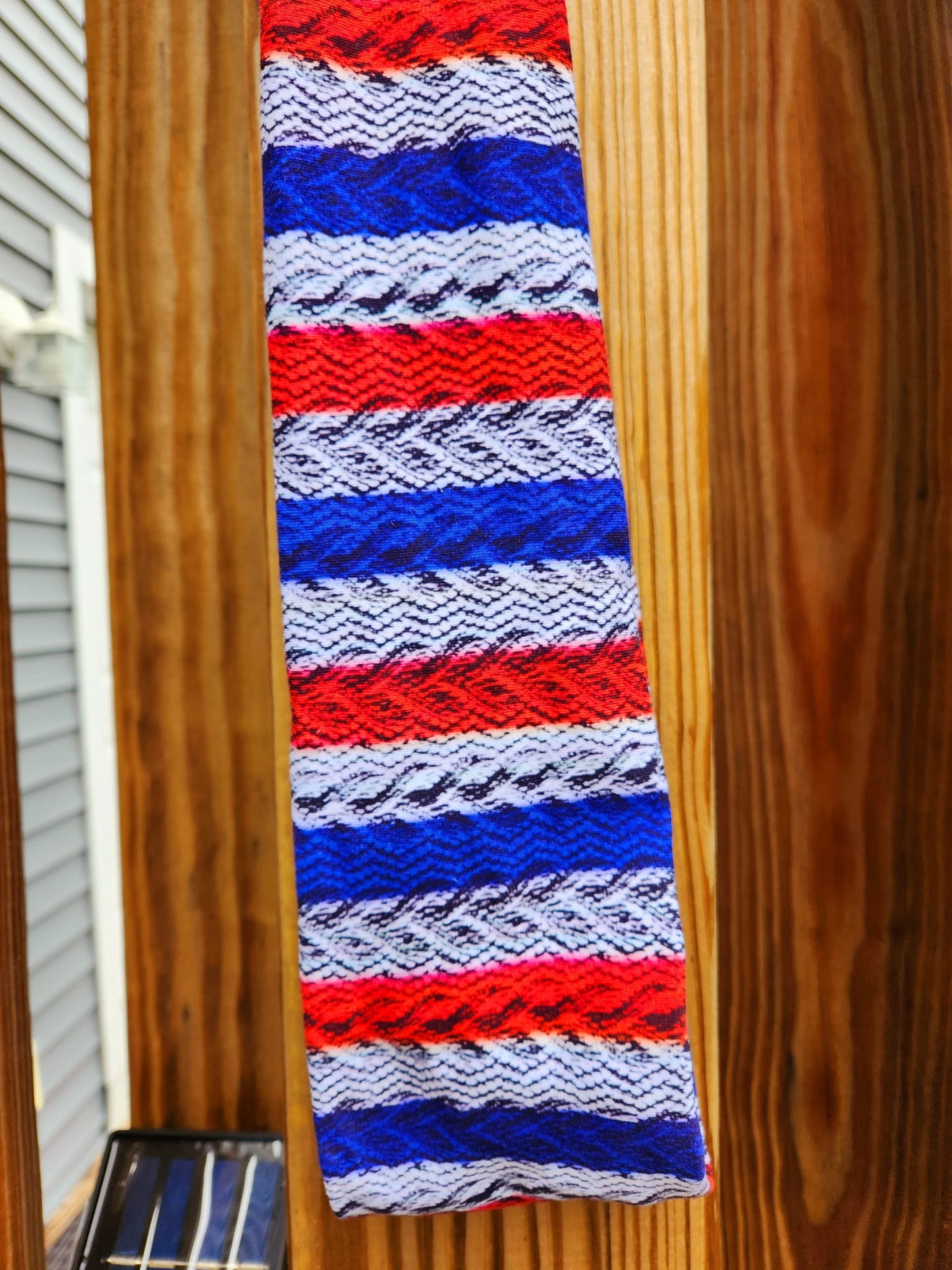 Patriotic Faux Sweater Knit Infinity Scarf