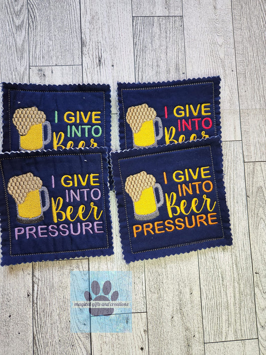 Beer Coasters Set of 4