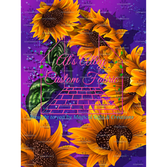 PREORDER Blinged Sunflowers Blanket Topper