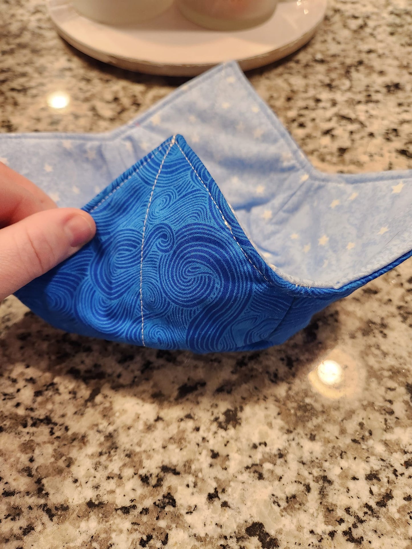 Blue Swirls Bowl Cozy