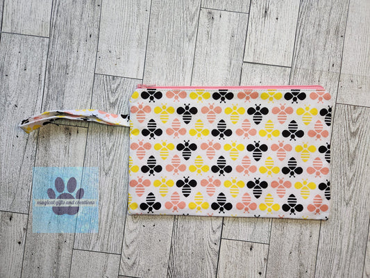 Bumblebees Wristlet