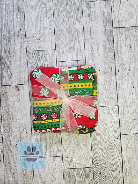 Christmas Candy Coasters Set of 4