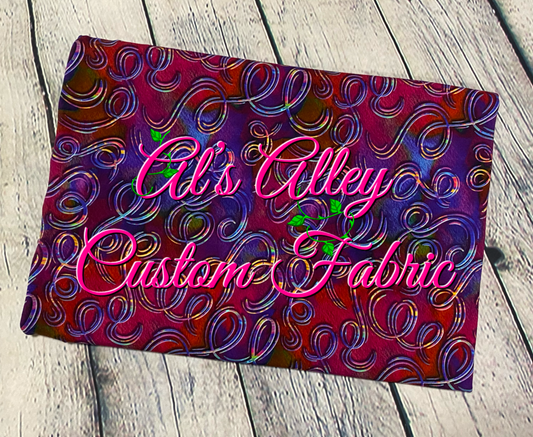 Empowered Women Squiggles Coord Red  - Digital Download