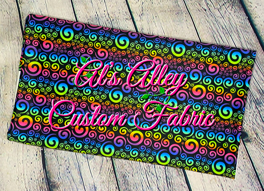 Neon Ombre Swirls- Digital Download