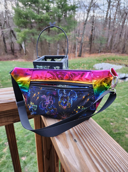 Electric Mouse Rainbow Hip Bag