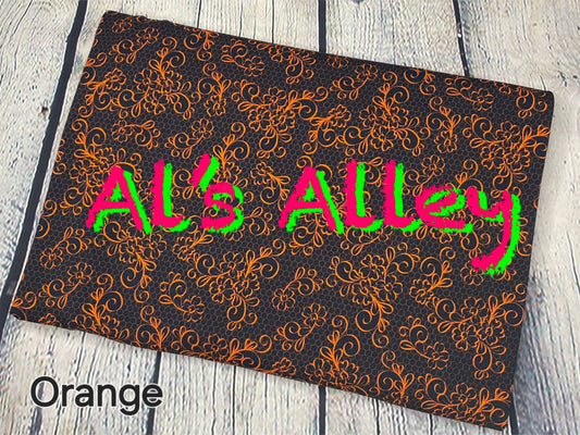Floral Lace Orange - Digital Download