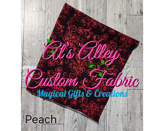 Floral Lace Peach - Digital Download