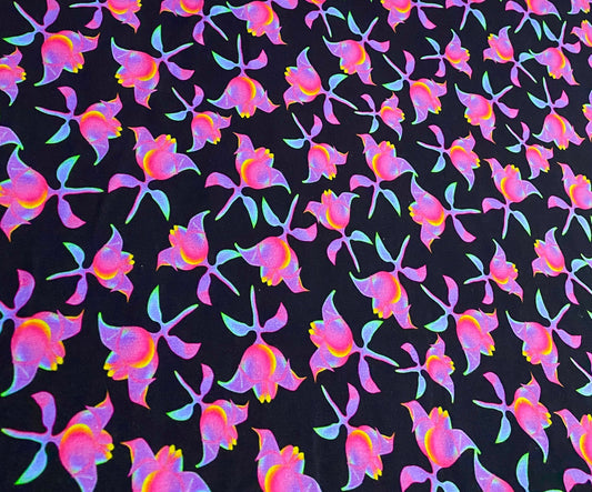 Neon Florals Pink - Digital Download