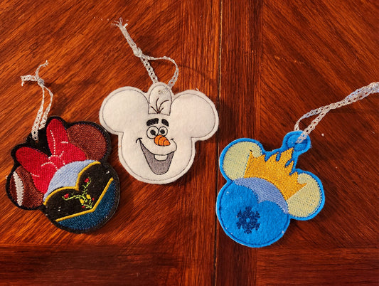 Frozen Felt Ornaments