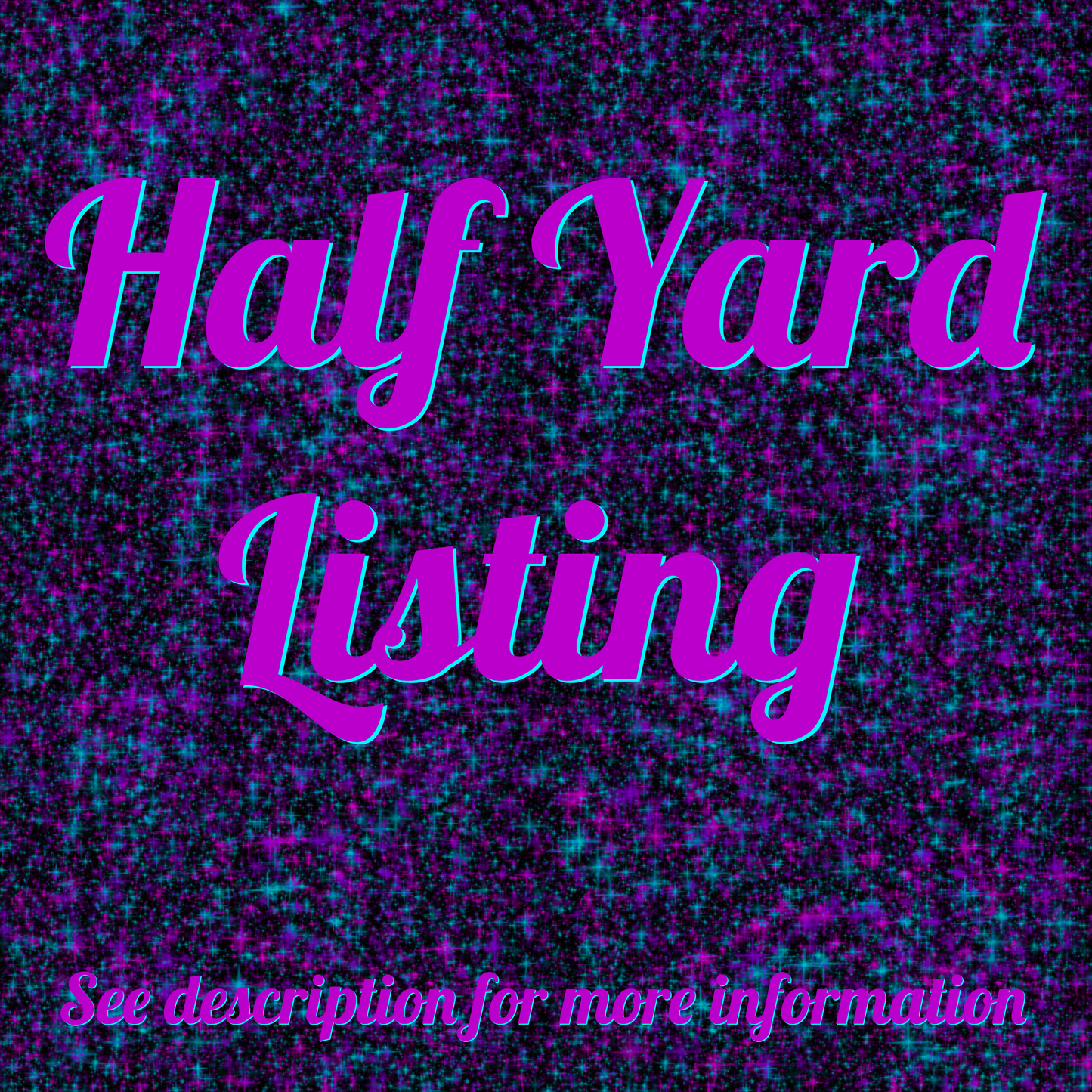 PREORDER Half Yard Listing Please Follow Instructions!!