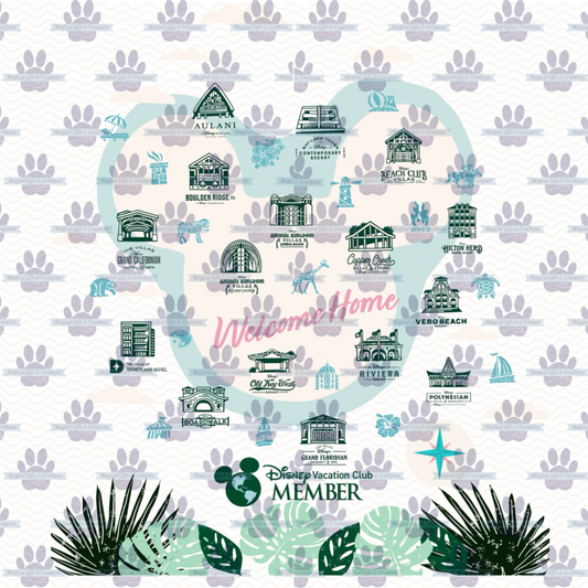 DVC Tropical Head Member Transparent PNG - Digital Download