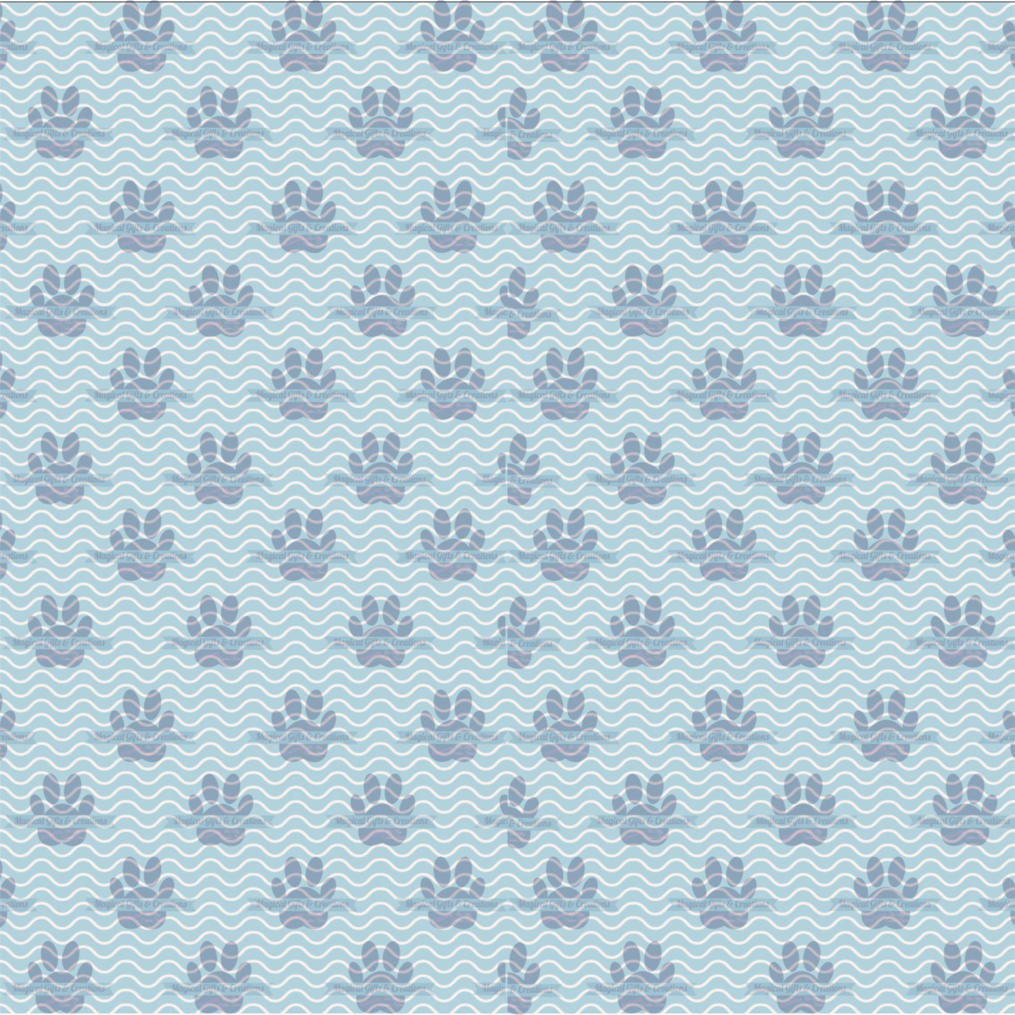 Tropical Waves Background Seamless PNG - Digital Download