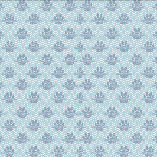 Tropical Waves Background Seamless PNG - Digital Download
