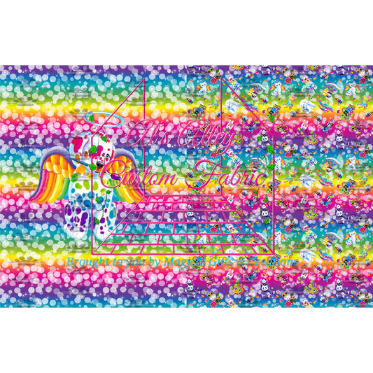 PREORDER LF Bright Rainbow Angel Puppy Blanket Topper