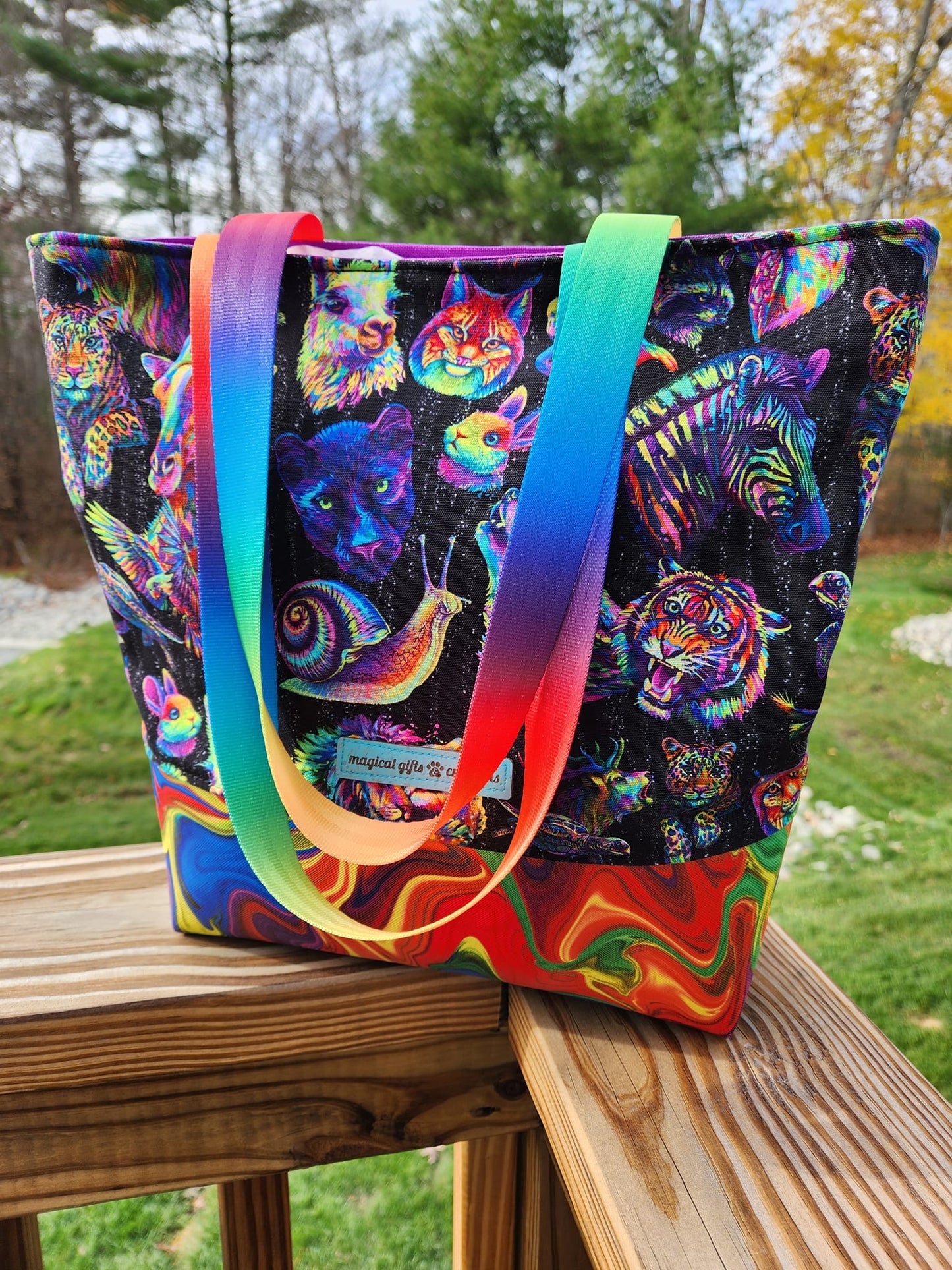 Neon Animals Tote