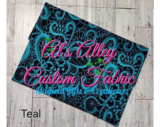 Lace Teal - Digital Download