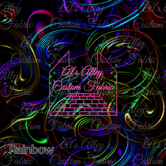 Acid Ttrip Swirls Rainbow  - Digital Download