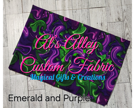 Liquid Gloss Emerald and Purple - Digital Download