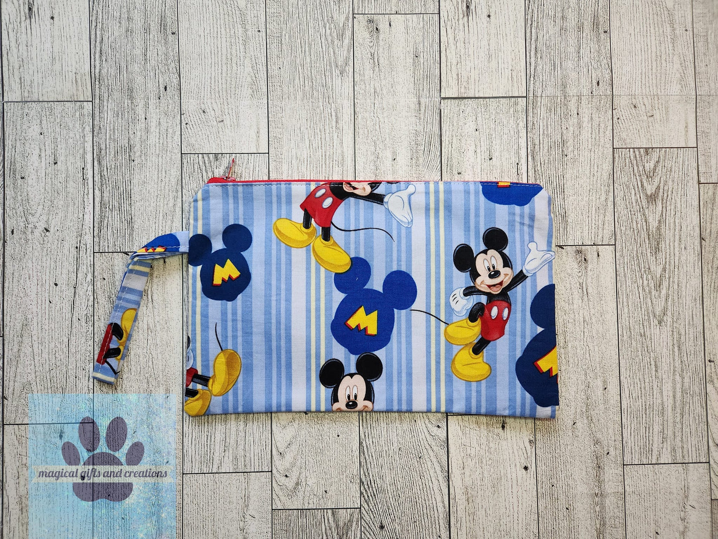 Mouse Stripe Wristlet