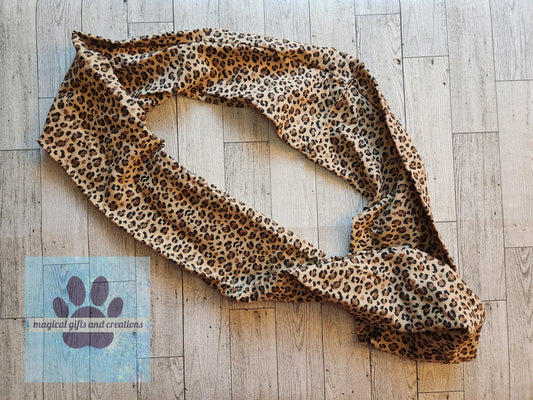 Glitter Cheetah Print Infinity Scarf