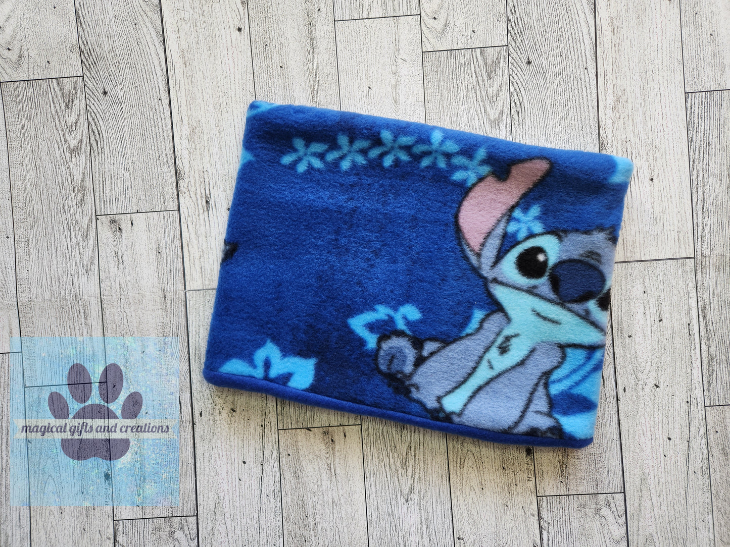 Blue Alien Fleece Neck Cowl