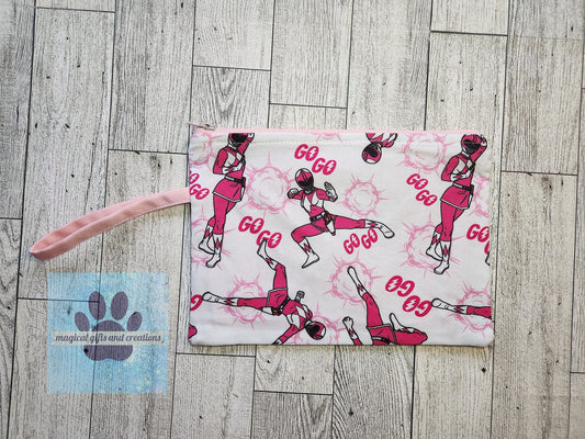 Pink Power Wristlet