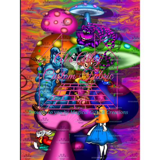 PREORDER Psychedlic Alice Blanket Topper