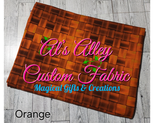 Basket Weave Orange  - Digital Download