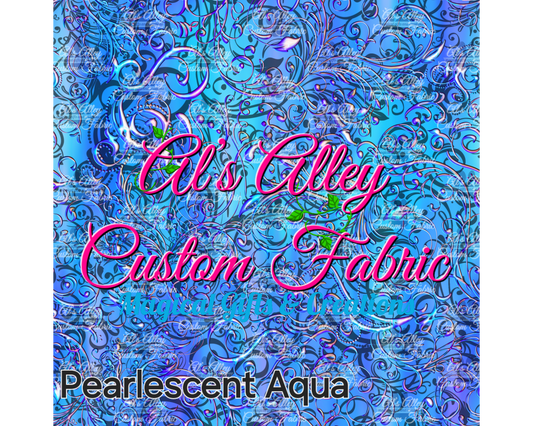 Filigree Pearlescent Aqua - Digital Download