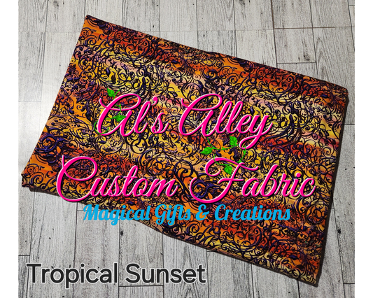 Filigree Tropical Sunset - Digital Download