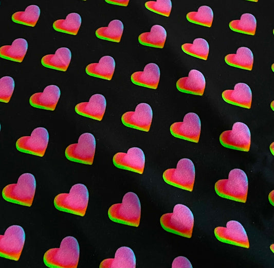 Neon Hearts Pink - Digital Download