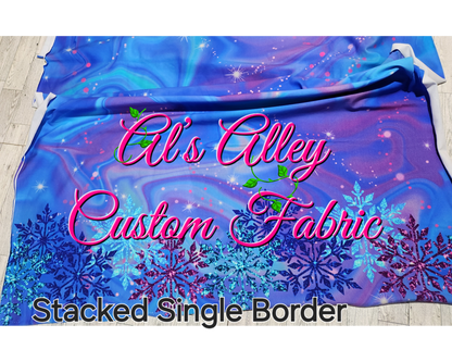 PREORDER Shimmer Snowflakes Border Panel