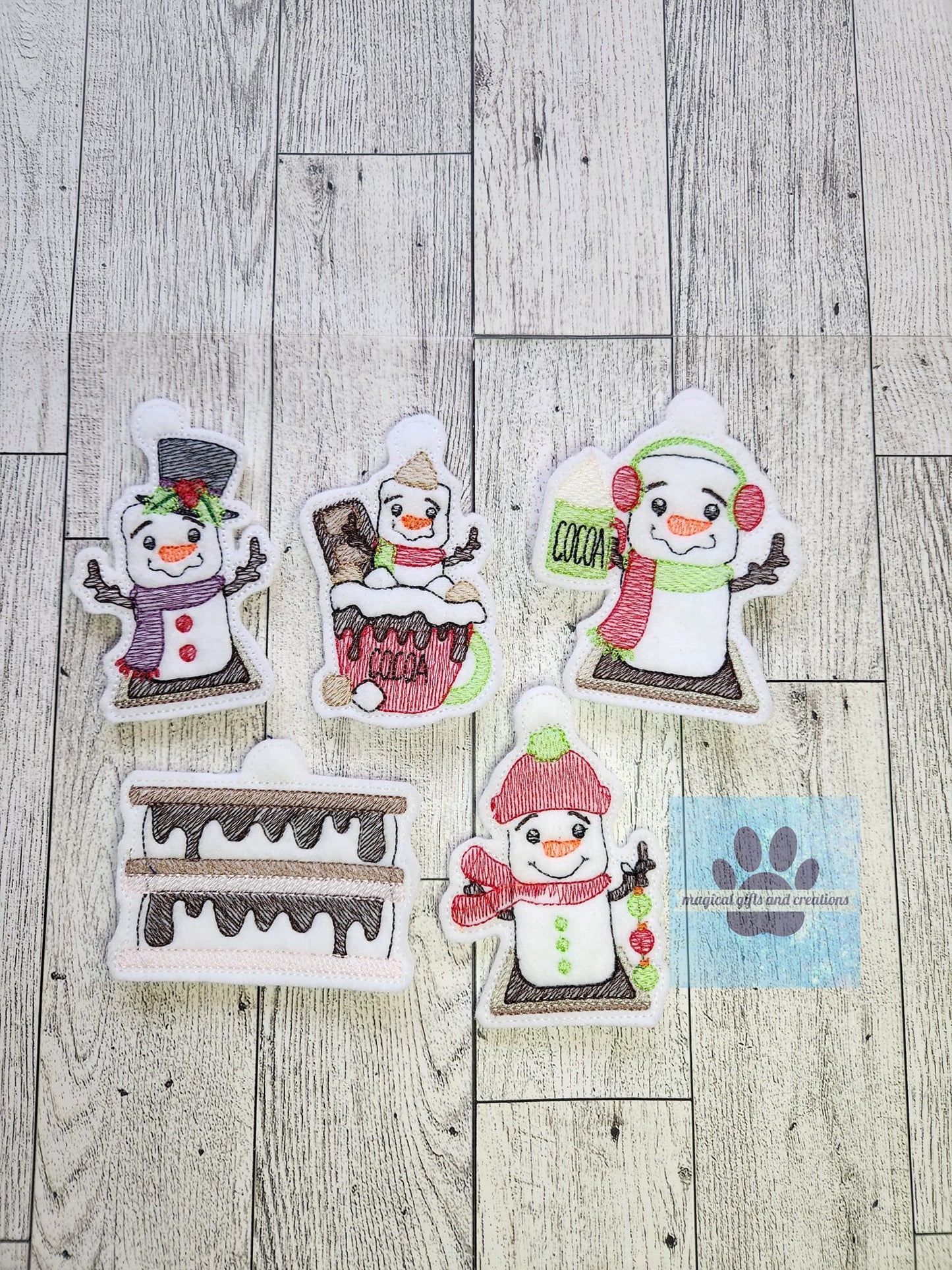 Snowman Felt Ornaments