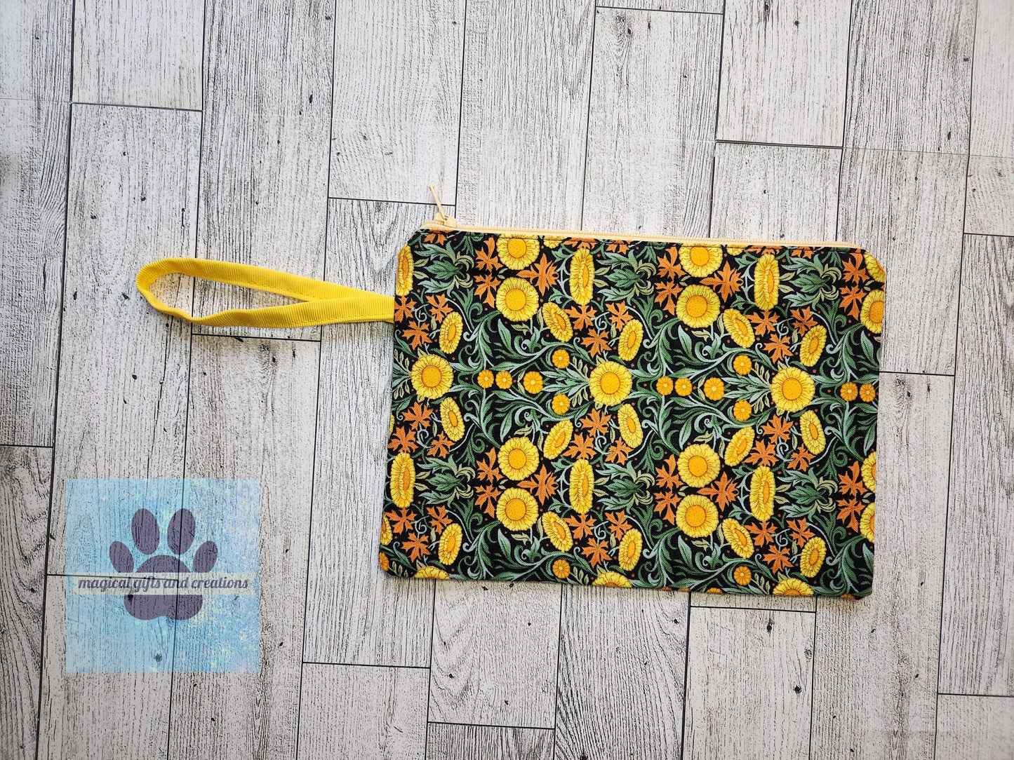 Sunflowers Wristlet