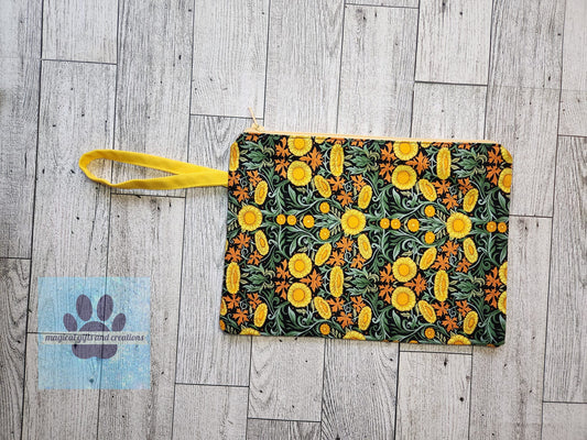 Sunflowers Wristlet