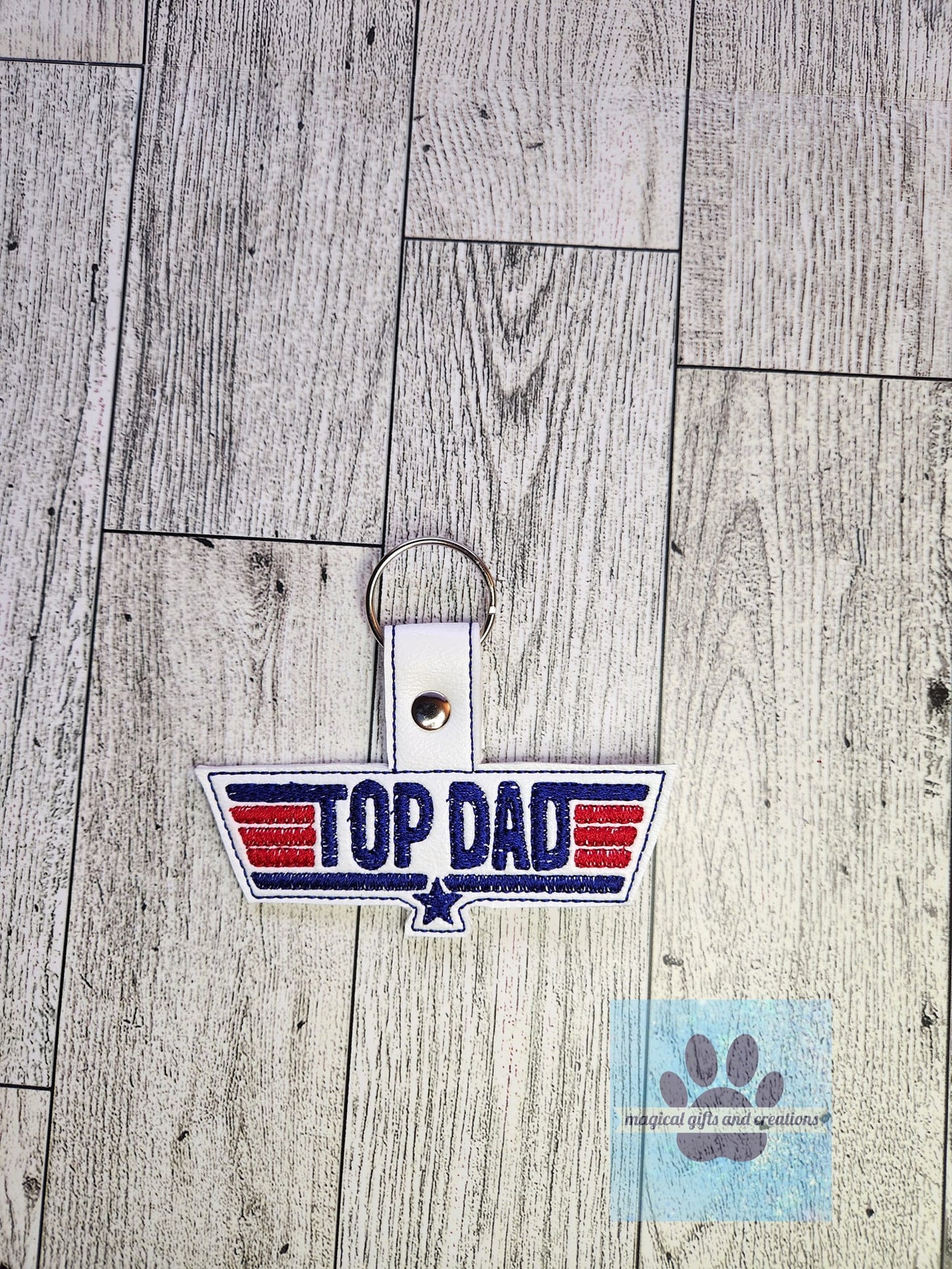 Top Dad Key Chain