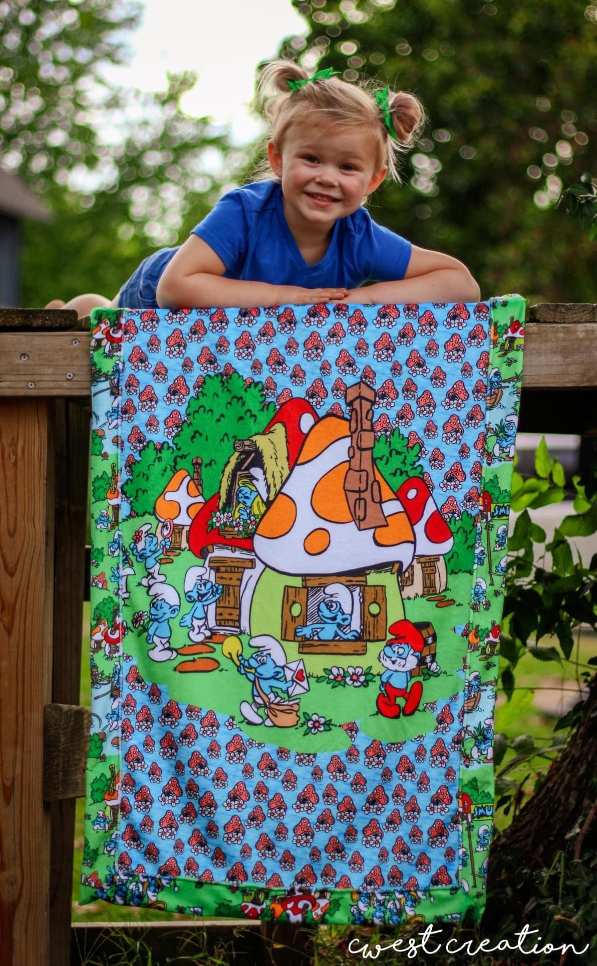 PREORDER Mushroom Village Blanket Topper