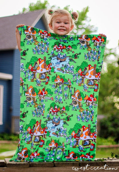 PREORDER Mushroom Village Blanket Topper