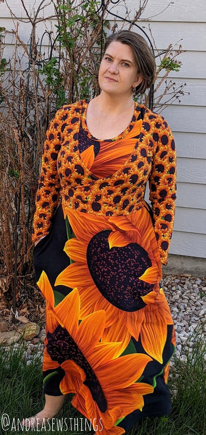 PREORDER Sunflowers Maxi Panel