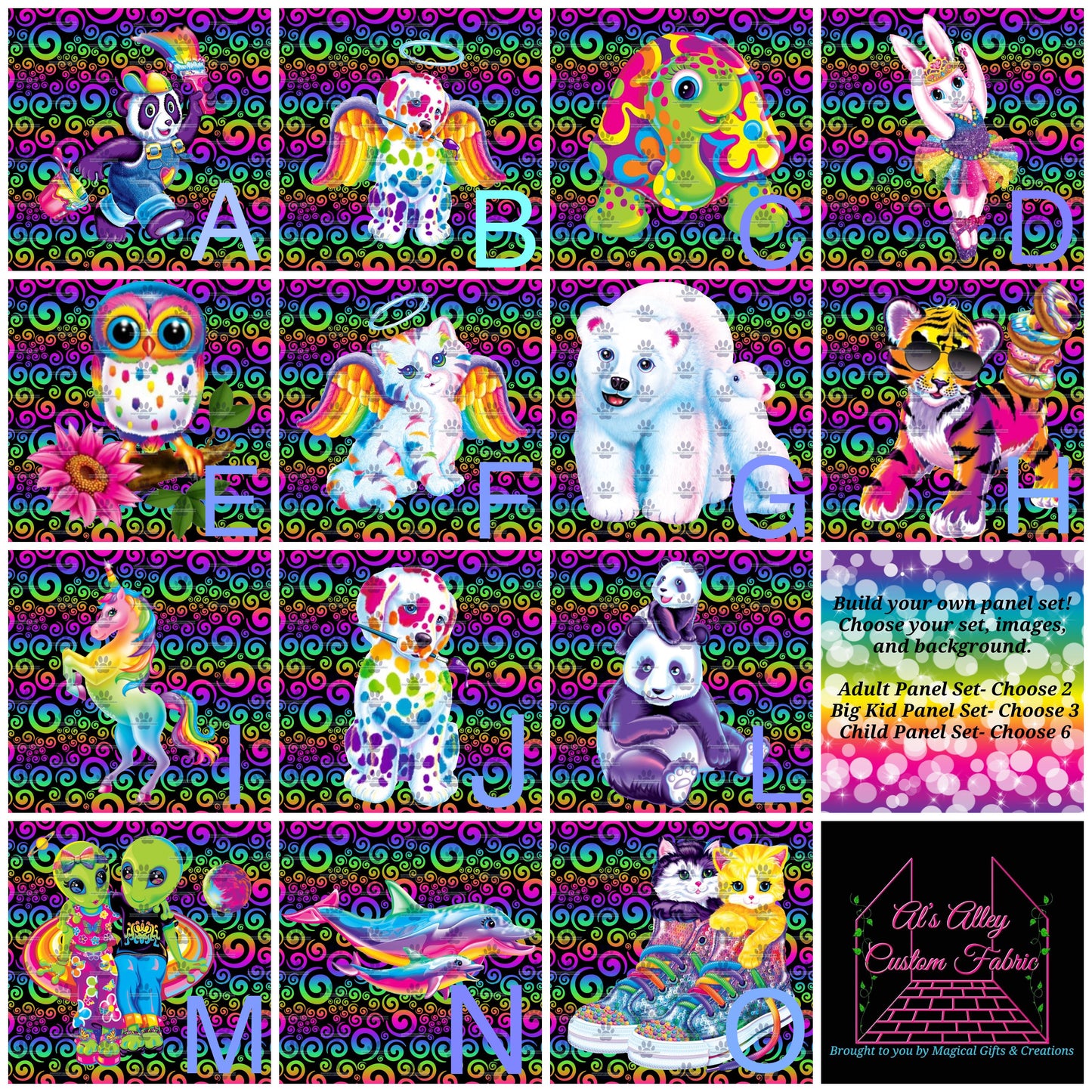 PREORDER LF Bright Rainbow Panel Set